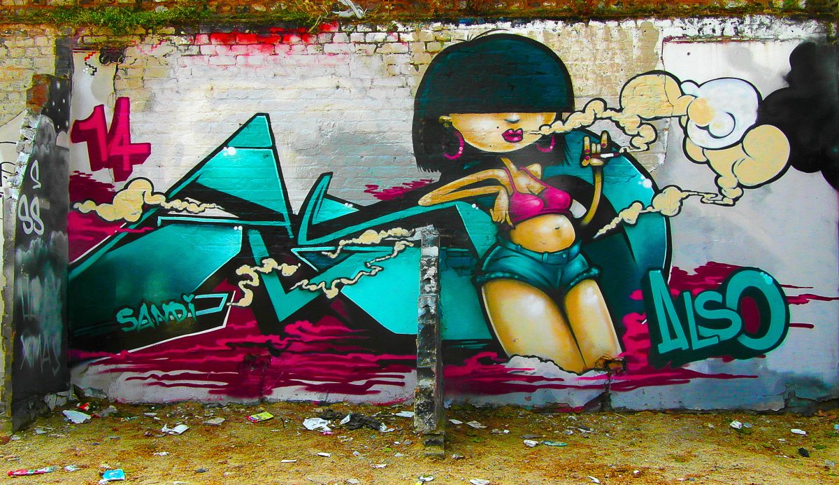 street art près de Brick Lane dans le quartier de Shoreditch à Londres