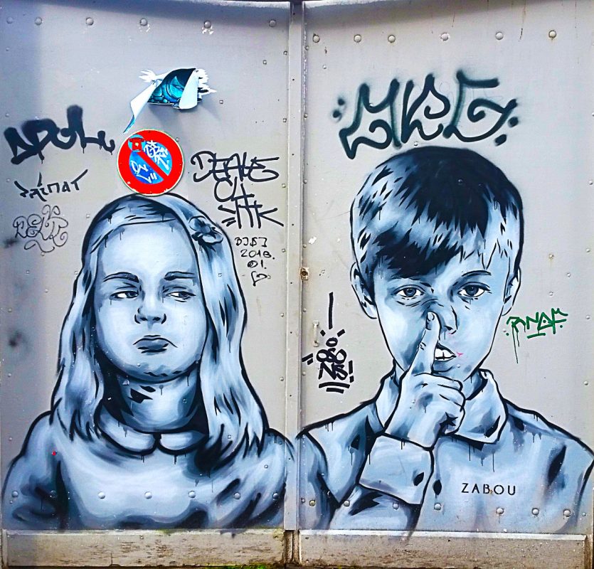 street art de Zabou à la Butte aux Cailles à Paris